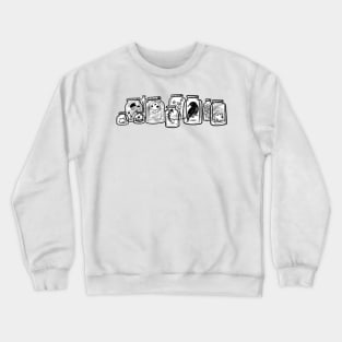 Black and white potion bottles Crewneck Sweatshirt